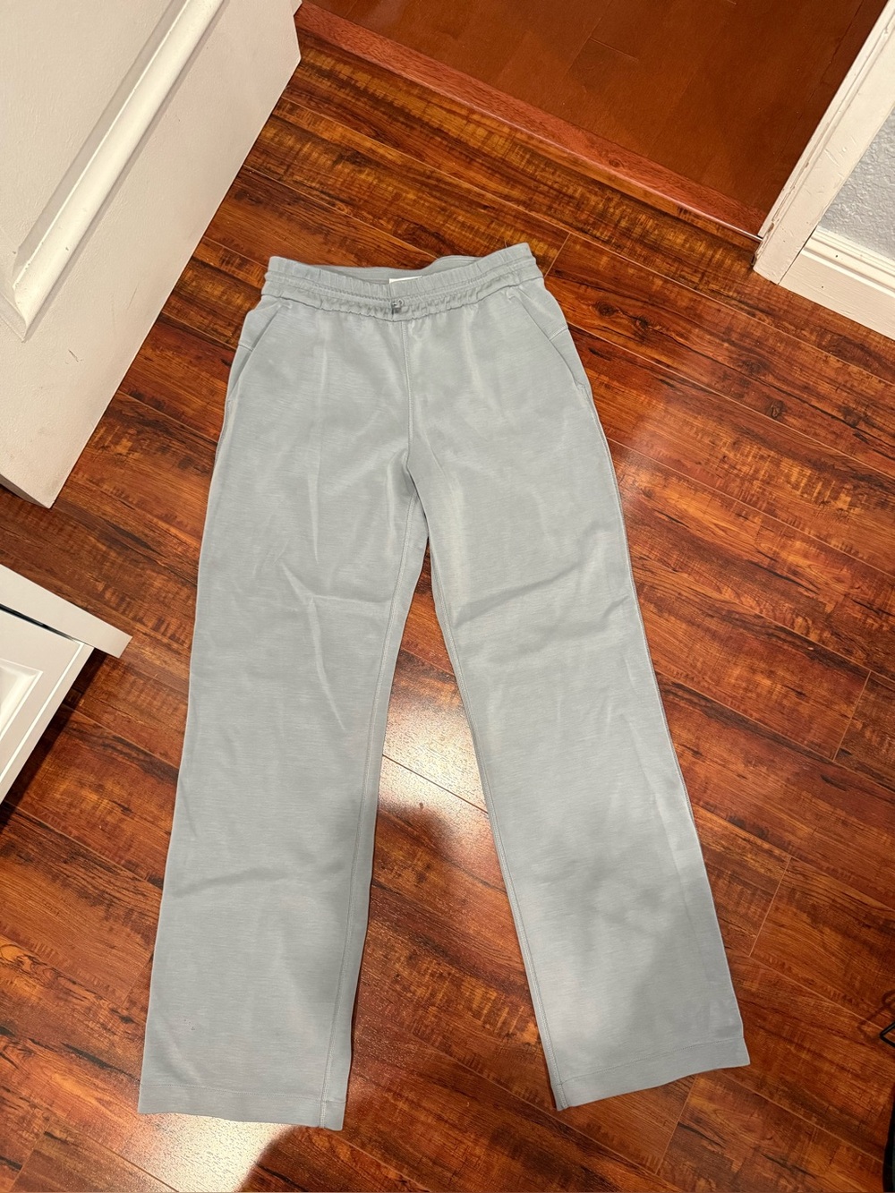Lululemon size 8 Softstreme Light Gray wide leg Casual Lounge Pants